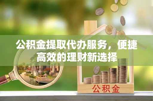 明水公积金提取代办服务，便捷高效的理财新选择