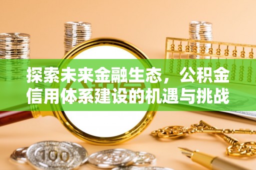 明水探索未来金融生态，公积金信用体系建设的机遇与挑战