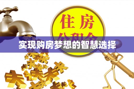 明水实现购房梦想的智慧选择