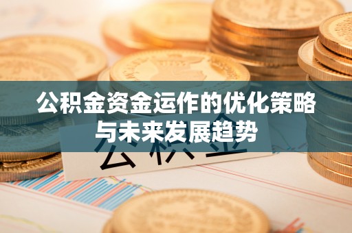 明水公积金资金运作的优化策略与未来发展趋势
