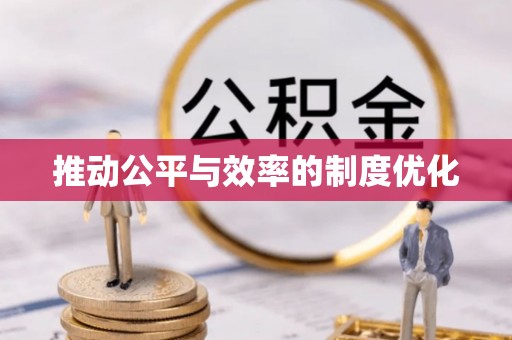 明水推动公平与效率的制度优化