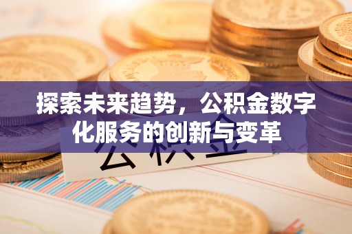 明水探索未来趋势，公积金数字化服务的创新与变革