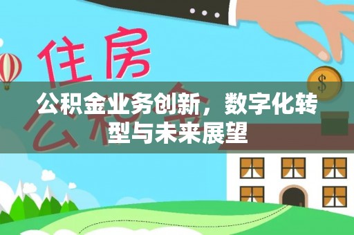 明水公积金业务创新，数字化转型与未来展望