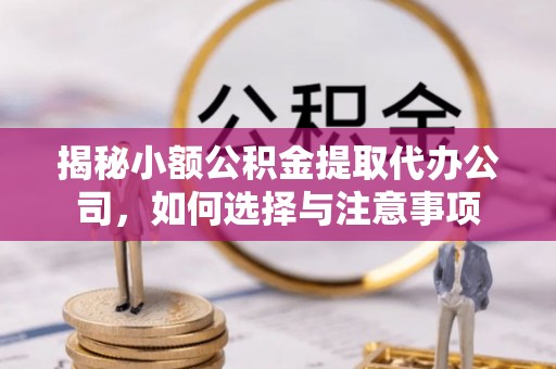 明水揭秘小额公积金提取代办公司，如何选择与注意事项