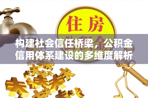 明水构建社会信任桥梁，公积金信用体系建设的多维度解析