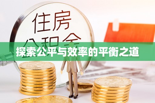 明水探索公平与效率的平衡之道
