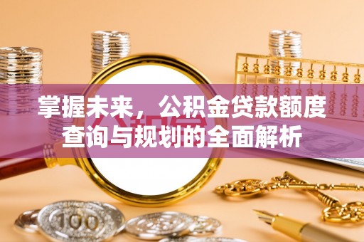 明水掌握未来，公积金贷款额度查询与规划的全面解析